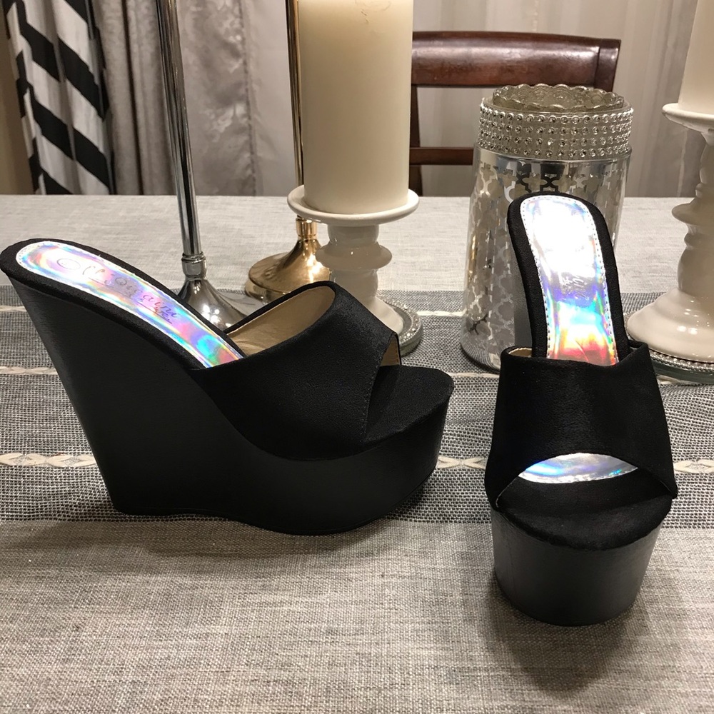 Black Platform Heels